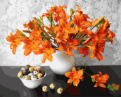 Flower Paint By Numbers Kits UK GX27000
