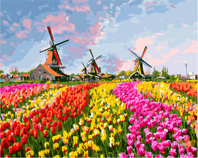 Flower Paint By Numbers Kits UK GX27201