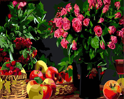 Flower Paint By Numbers Kits UK GX27327