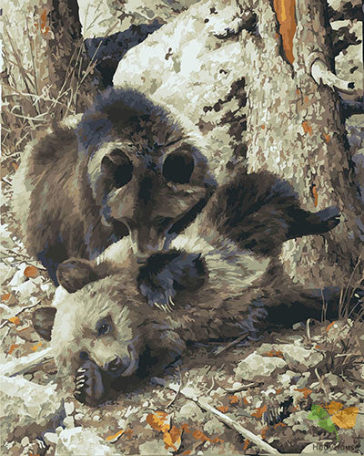 Animal Paint By Numbers Kits UK GX27348