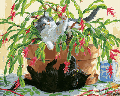 Flower Paint By Numbers Kits UK GX27401