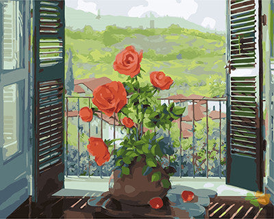 Flower Paint By Numbers Kits UK GX27413