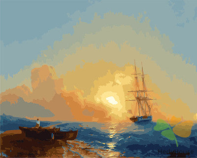 Seascape Paint By Numbers Kits UK GX27536