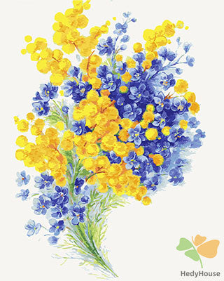 Flower Paint By Numbers Kits UK GX27615