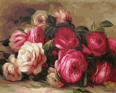 Flower Paint By Numbers Kits UK GX27653