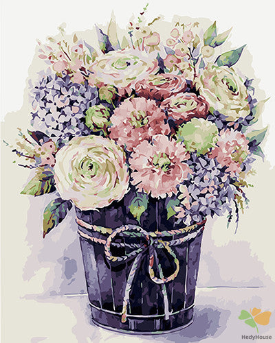 Flower Paint By Numbers Kits UK GX27683