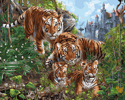 Animal Paint By Numbers Kits UK GX27783