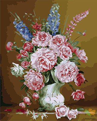 Flower Paint By Numbers Kits UK GX27857