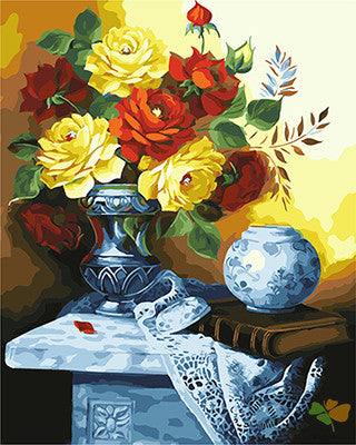 Flower Paint By Numbers Kits UK GX27899