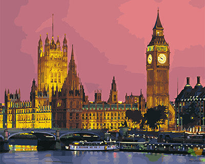 City Paint By Numbers Kits UK GX27906