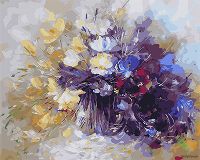 Flower Paint By Numbers Kits UK GX28108