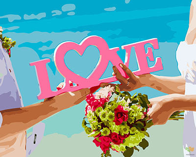 Love Paint By Numbers Kits UK GX28180