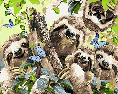 Animal Paint By Numbers Kits UK GX28226