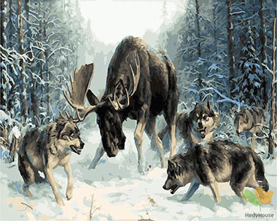 Animal Paint By Numbers Kits UK GX28280