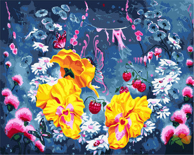 Flower Paint By Numbers Kits UK GX28338