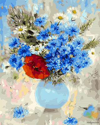 Flower Paint By Numbers Kits UK GX28392