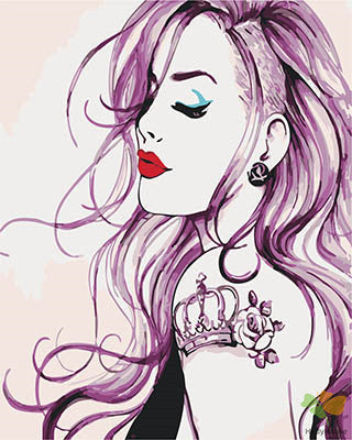 Portrait Paint By Numbers Kits UK GX28417