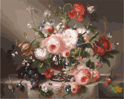 Flower Paint By Numbers Kits UK GX28535