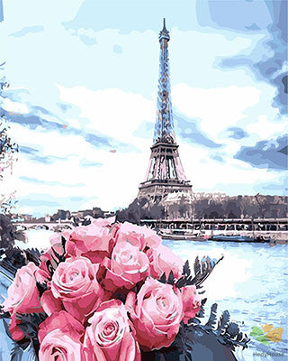 Flower Paint By Numbers Kits UK GX28599