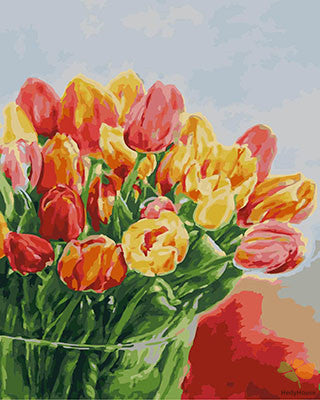 Flower Paint By Numbers Kits UK GX28655