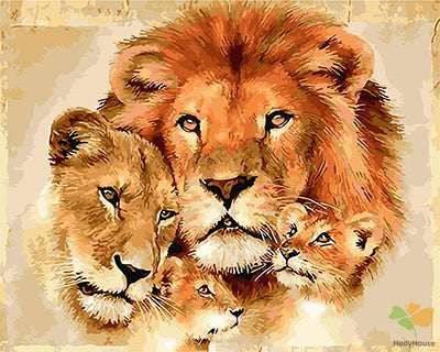 Animal Paint By Numbers Kits UK GX28779