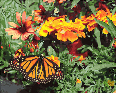 Flower Paint By Numbers Kits UK GX28832