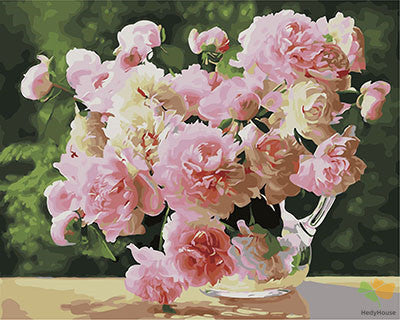 Flower Paint By Numbers Kits UK GX28834