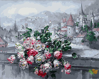 Flower Paint By Numbers Kits UK GX28900