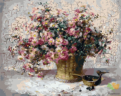 Flower Paint By Numbers Kits UK GX28919