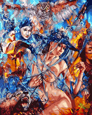 Portrait Paint By Numbers Kits UK GX29004