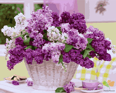 Flower Paint By Numbers Kits UK GX29086