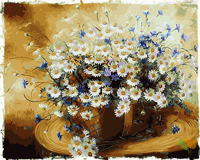 Flower Paint By Numbers Kits UK GX29122