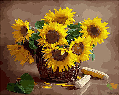 Flower Paint By Numbers Kits UK GX29400