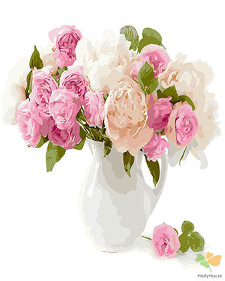 Flower Paint By Numbers Kits UK GX29428