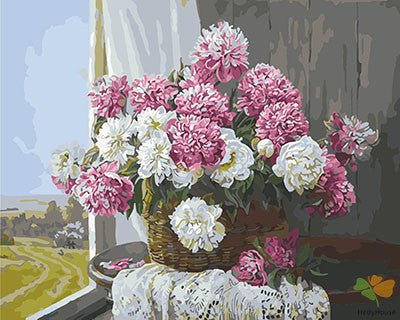 Flower Paint By Numbers Kits UK GX29430