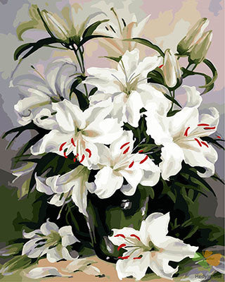 Flower Paint By Numbers Kits UK GX29431