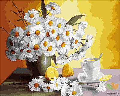 Flower Paint By Numbers Kits UK GX29442