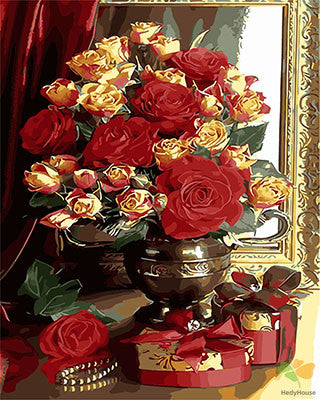 Flower Paint By Numbers Kits UK GX29524