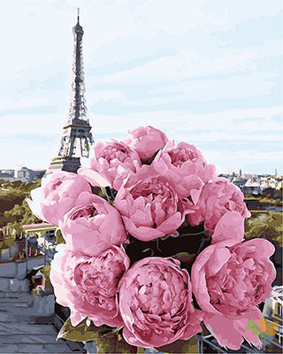 Flower Paint By Numbers Kits UK GX29534