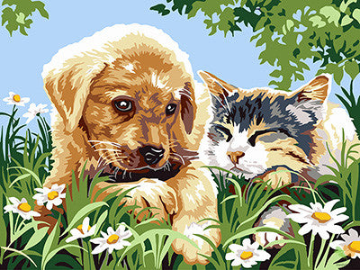 Cat & Dog Paint By Numbers Kits UK GX29694