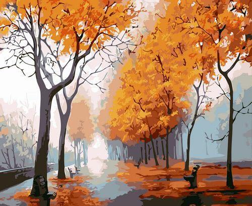 Tree Paint By Numbers Kits UK For Adult GX515