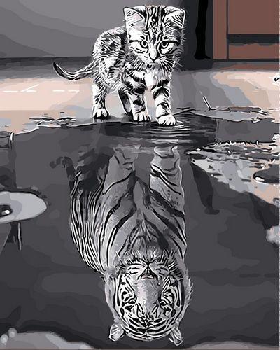 Cat & Dog Paint By Numbers Kits UK For Adult GX617