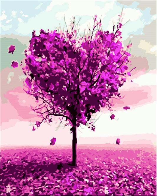 Tree Paint By Numbers Kits UK For Adult HQD1203