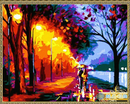 Landscape Paint By Numbers Kits UK For Adult HQD1217