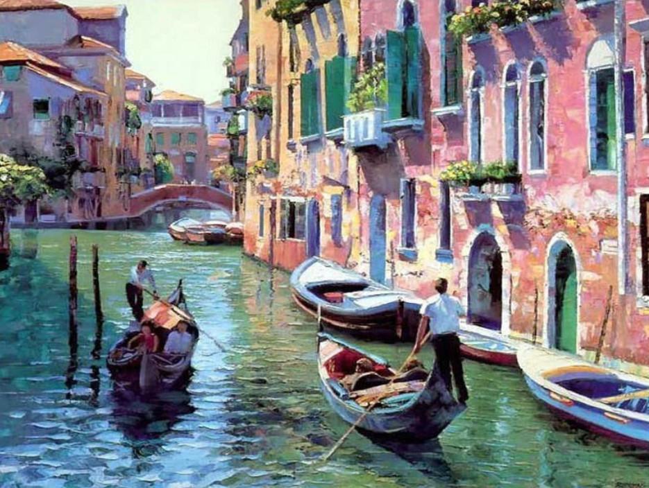Landscape Paint By Numbers Kits UK For Adult HQD1232
