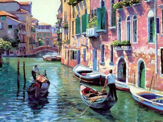 Landscape Paint By Numbers Kits UK For Adult HQD1232