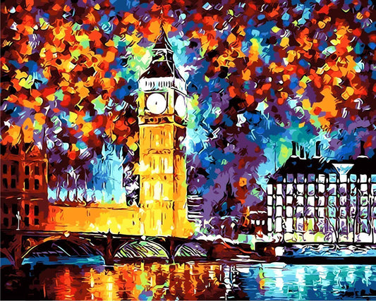 Landscape Paint By Numbers Kits UK For Adult HW8210