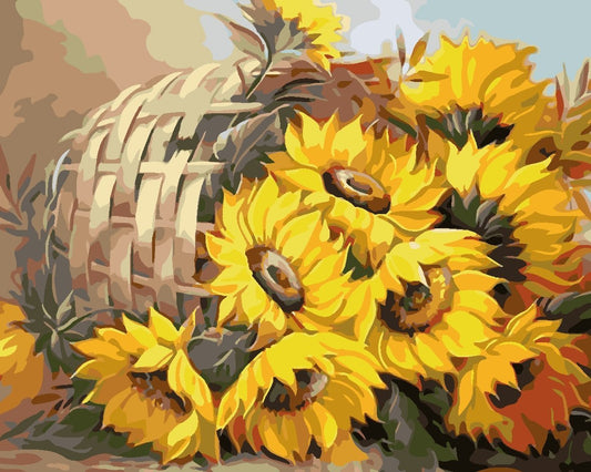 Flower Paint By Numbers Kits UK For Adult JW1852