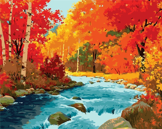 Natural Paint By Numbers Kits UK For Adult JY009
