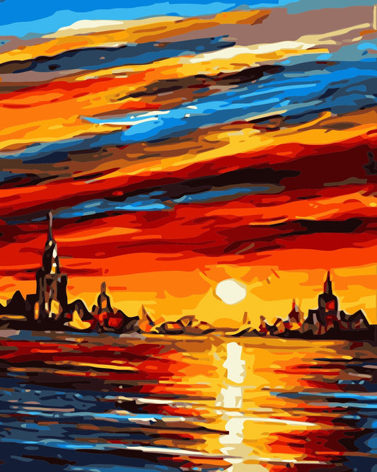 Landscape Paint By Numbers Kits UK For Adult JY027